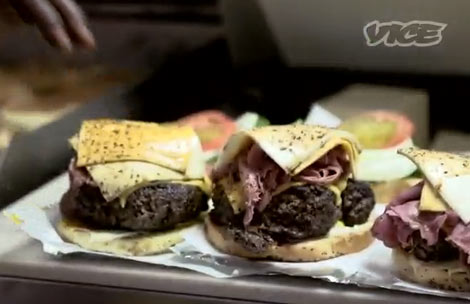The Big Baby burger. (Photo: VICE)