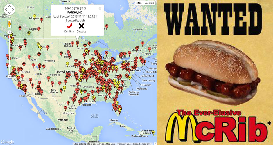 This 'McRib Locator' Website Can Help You Track Down McDonald's Elusive