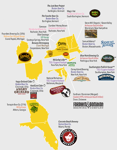beer company map east