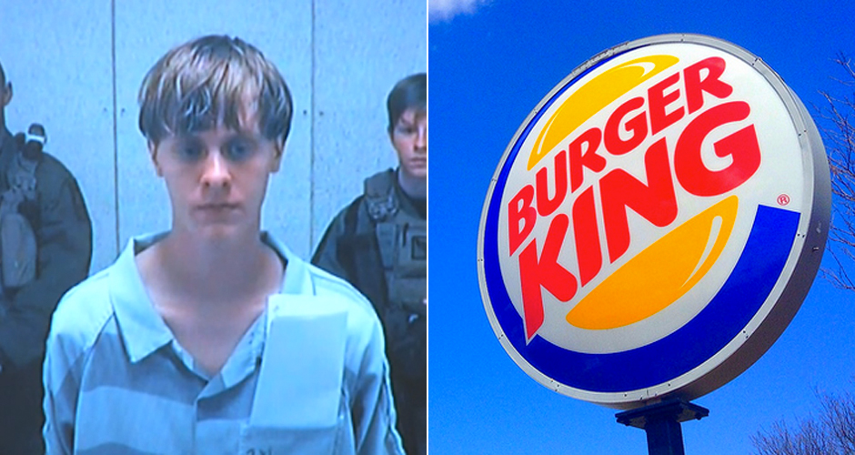 Cops Brought Mass Murderer Dylann Roof Burger King Post Shooting ...